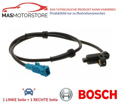 ABS SENSOR DREHZAHLFÜHLER PAAR HINTEN BOSCH 0 265 009 339 2PCS I NEU