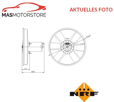 LÜFTER KÜHLERLÜFTER LÜFTERMOTOR NRF 47401 P FÜR SEAT CORDOBA,IBIZA II,INCA