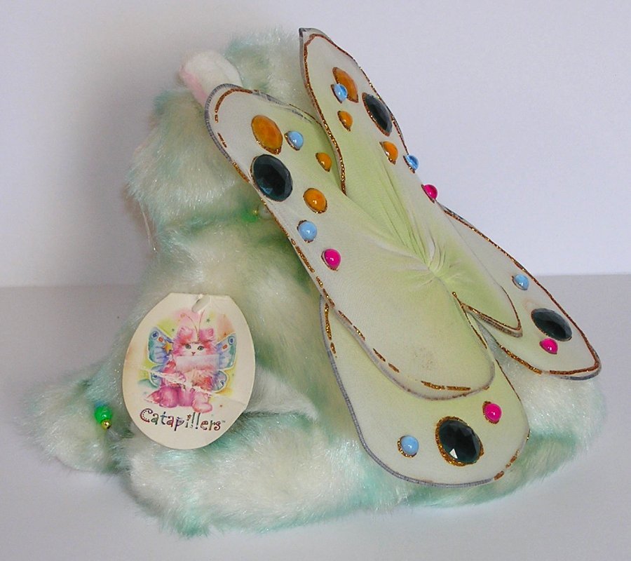 Aurora CATAPILLERS Plush Green KITTEN CAT 10