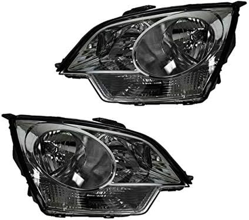 Set of 2 Headlights Passenger & Driver Side Compatible with 2008-2010 Saturn Vue