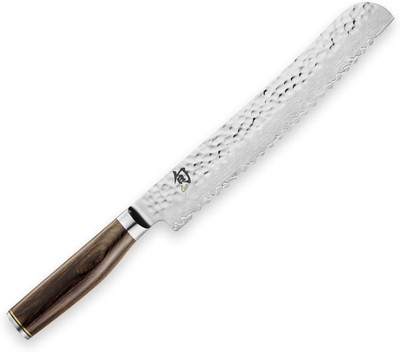 Shun Premier 9'' Bread Knife, Handcrafted Japanese Serrated Knife, VG-MAX Core wi