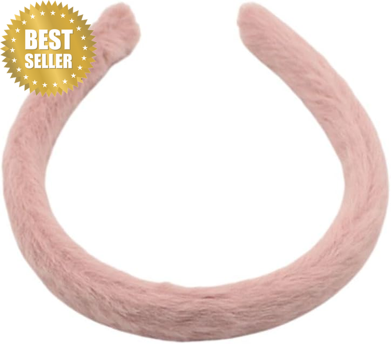Furry Plush Headband (Pink) OR30-3