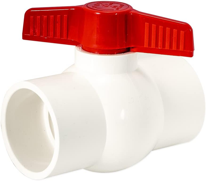 20121 Schedule 40 PVC Ball Valve-Slip, White