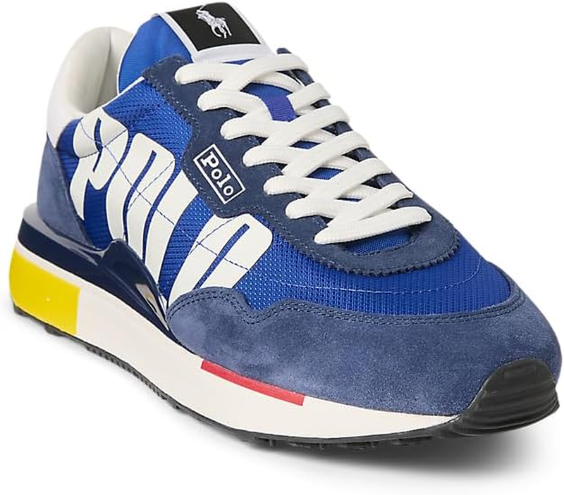 Polo Ralph Lauren Mens Suede Nylon-Train 89polo-Sneakers-Low Top Lace