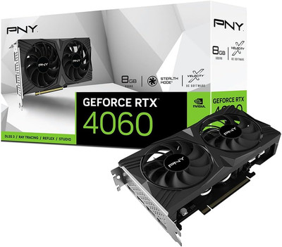 Geforce RTX  4060 8GB VERTO  Dual Fan Graphics Card DLSS 3 (128-Bit, Pcie 4.0, G