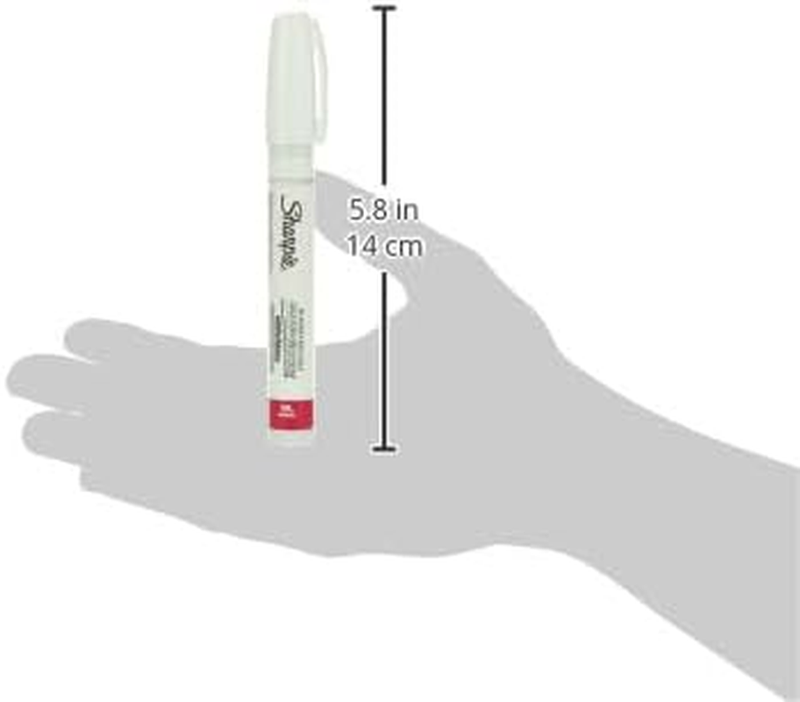 Sanford White Oil-Based Paint Marker, Medium Point, 1-Count
