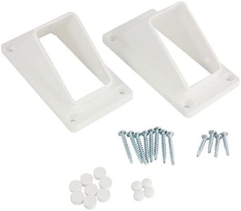 Plum Fittings 2" X 3 1/2" Stair Rail Handrail Vinyl Bracket Kit | Vinyl Fence 
