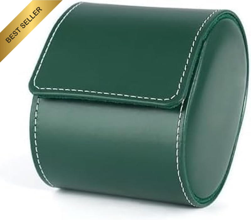 Watch Box Organizer for Men Portable Watch Roll Travel Case with Removable Velve