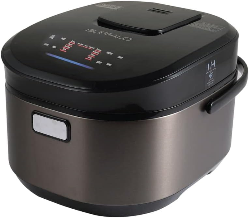 Titanium Grey IH SMART COOKER, Rice Cooker and Warmer, 1.8L, 10 Cups of Rice, Non-Coating Inner Pot, Efficient, Multiple Function, Induction Heating (10 Cups)