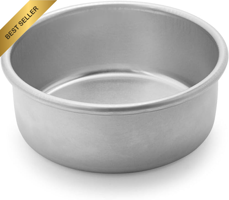 45406 Naturals Aluminum Bakeware Layer Cake Pan, Silver 6