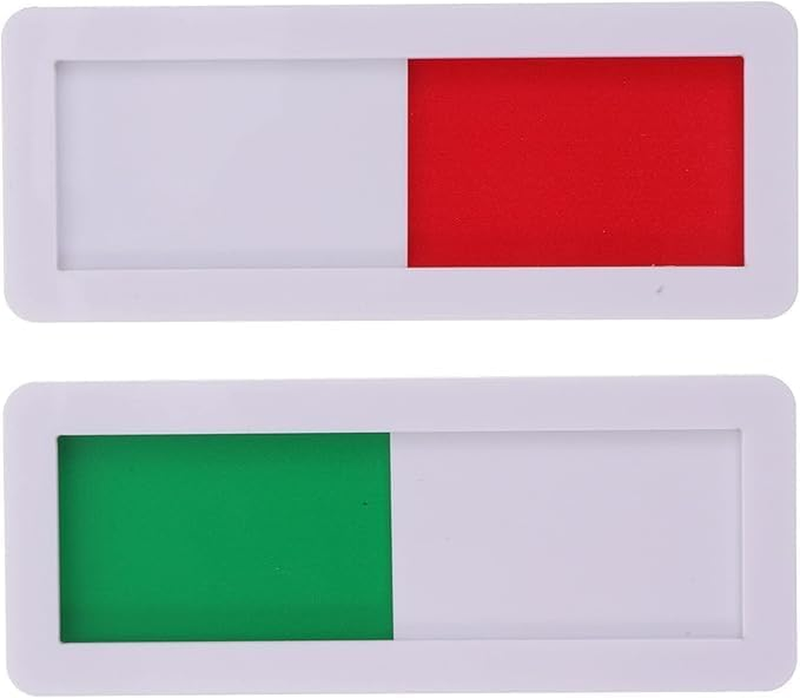 1 Piece of Vacant Occupied Door Sign, Adhesive Door Privacy Indicator Slider Doo