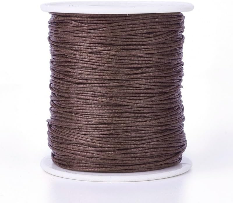100 Yards 1Mm Waxed Cotton Thread Beading Cord for Jewelry Making Braiding Brace