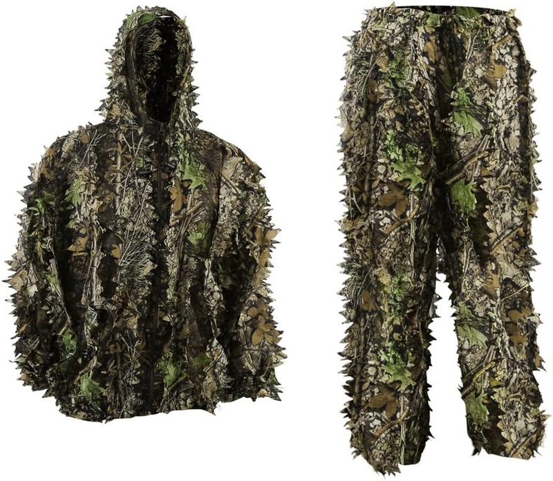 3d Leafy Ghille Suit Hooded Hunting Airsoft