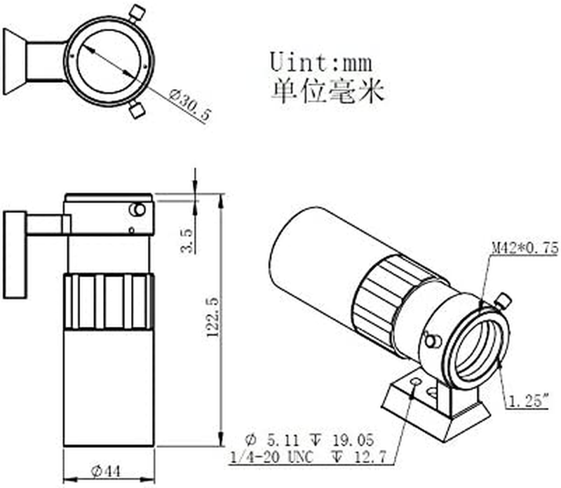 30Mm F/4 Mini Guide Scope for ASI Cameras # 30120