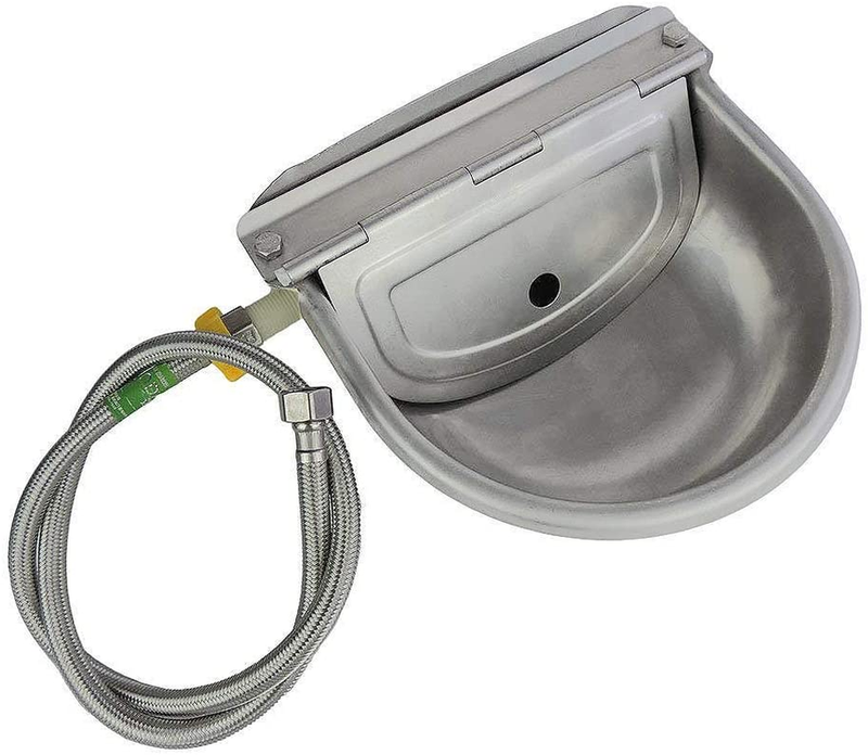 Automatic Water Feeder Trough Bowl with Pipe for Cattle Horse Goat Sheep Dog Ani