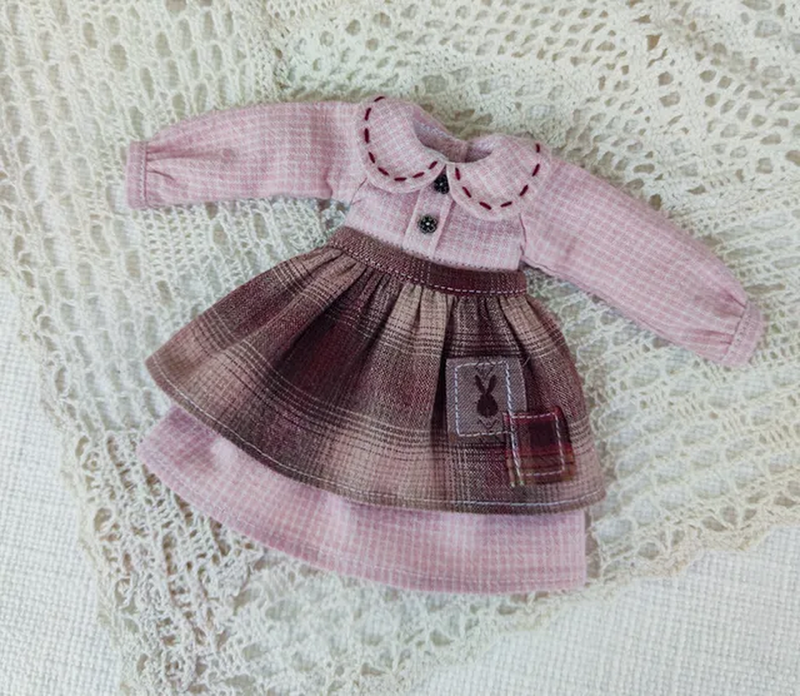Pajamas Long T-Shirt Lace Skirt Dress Blythe Doll Clothes