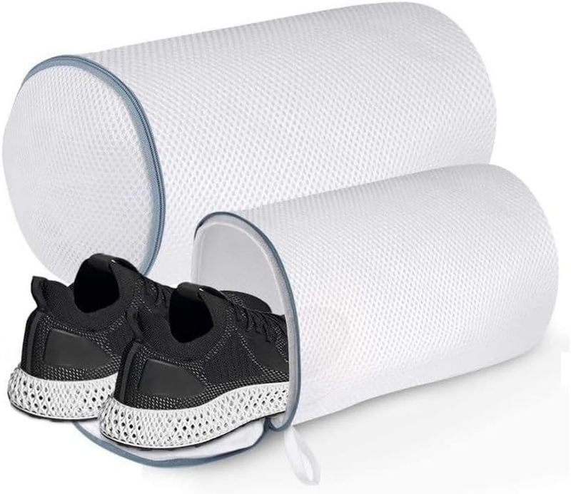 Shoe Washing Machine Bag,2 Pack Shoes Wash Bags,Honeycomb Mesh Laundry Bags with
