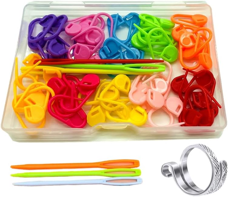 10 Colors Knitting Crochet Locking 60/160pcs Stitch Needle C