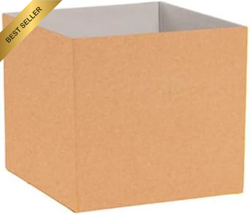 25 X Posy Boxes Kraft Brown Cardboard Small Flower Gift Box Arrangements