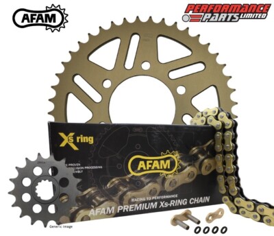 Kawasaki Ninja ZX6R 95-97 AFAM XHR 520 Pitch Gold X-Ring Chain and