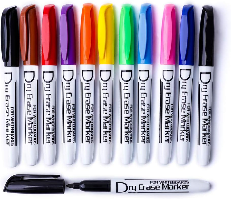 Dry Erase Markers Low Odor Fine Whiteboard Markers Thin Box of...