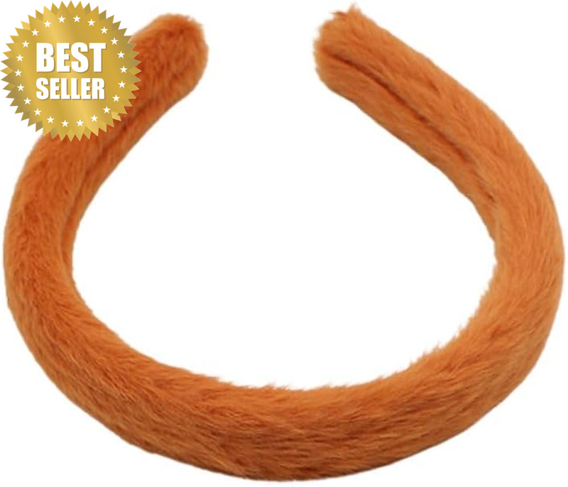Furry Plush Headband (Orange) OR29-48