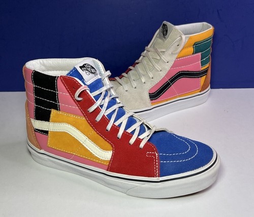 Vans Sk8 Hi Patchwork Color Block Mens 8.5 Womens 10.5 Skate