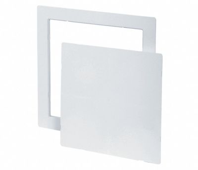 Tough Guy, 5YM03, 14'' x 14'' Snap Latch Plastic Wall / Ceiling Access Door, White
