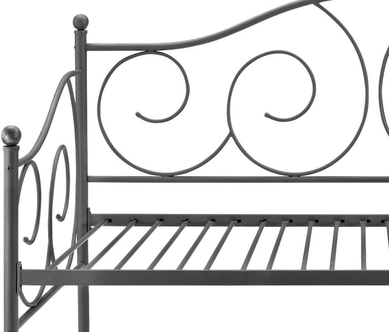 4022139 Victoria Daybed Frame with Metal Slats, Full, White