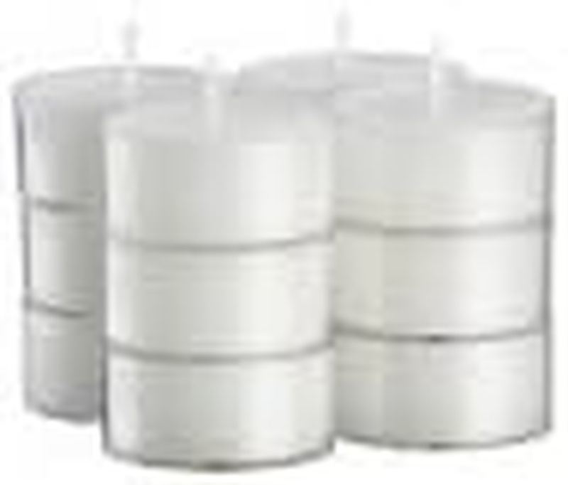 Light Candles In Clear Cup Burn 4.5 Hour Set Of 12