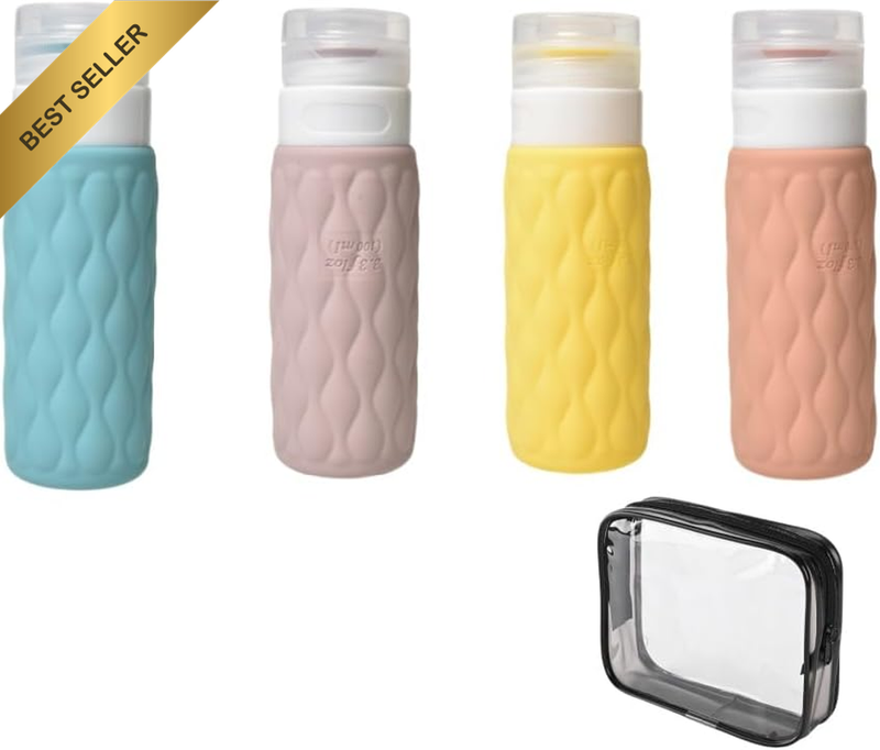 Travel Bottles for Toiletries, Tsa Approved 100Ml Portable Travel Bottles, BPA F