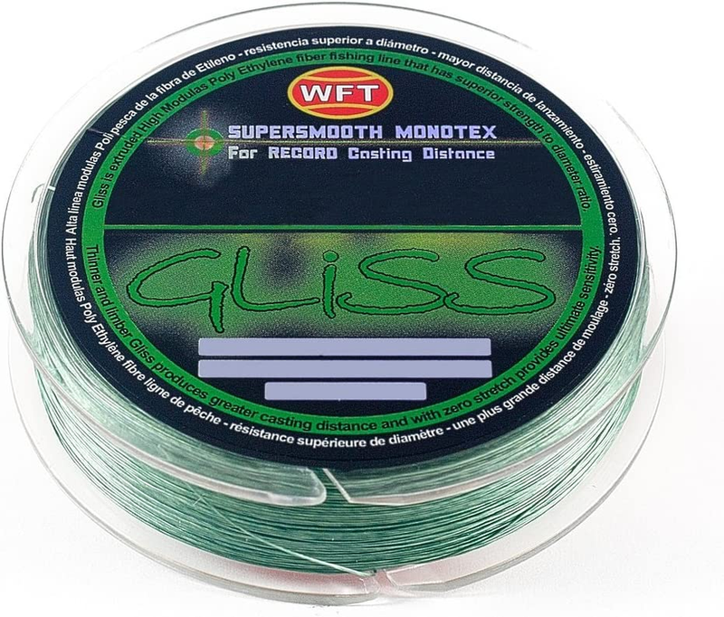 Gliss Fishing Line / 8-40 Lb. - 150 Yards/Green/Zero Stretch/Lowest Diameter to