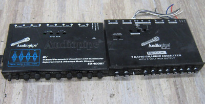 LOT OF 2 Audiopipe EQ450BT 4 Band EQ-710OHL  EQUALIZER FREE FAST SHIPPING