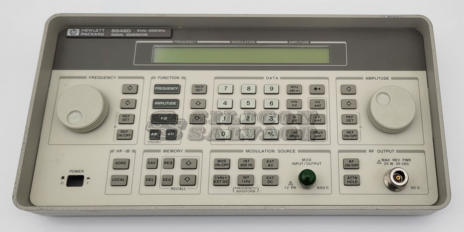 HP Agilent Front Panel Assy for 8648D Signal Generator 9kHz - 4000MHz