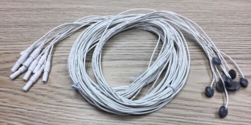 Disposable Silver Chloride EEG Electrodes, 84-Inch, 10/pack 10 Pks/Lot Total 100