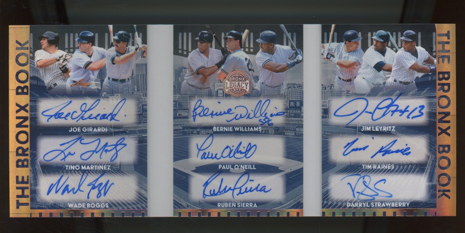 2025 Leaf A Bronx Legacy Bronx Book Girardi Martinez Boggs Williams 10/12 Auto