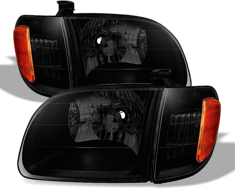 Headlights Corner Lamps R+L Pair for 2000-2004 Toyota Tundra Regula Access Cab