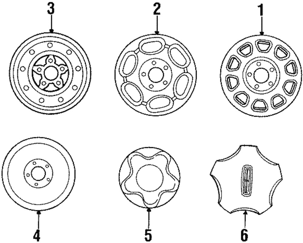 Genuine Ford Cover Wheel F85Z-1130-LA