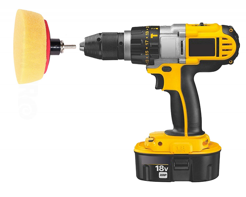 RAM-PRO 3 Car Buffing and Wax Polishing Pad Kit Drill Attachment Tool with Home