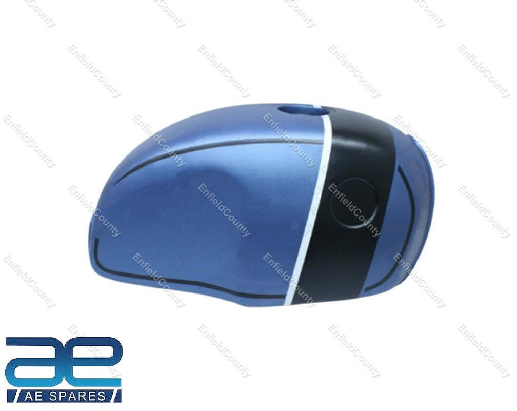 Fits For BMW R100 RT RS R90 R80 R75 Blue & Black Strap Matt Steel Tank 