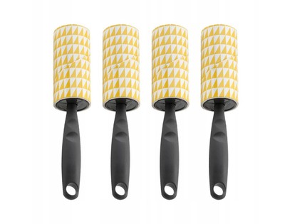 4x IKEA Lint Roller For Clothes Furniture 40 Sticky Sheets Lightweight Grey 7.5m