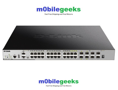 D-Link DGS-3630-28PC/SI - PoE Switch - 20 ports - Managed - Rack-Mountable - New