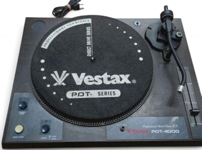 Vestax, PDT-4000 ×2 Vestax PDT-4000 Direct Drive Turntable Quartz Control Wood