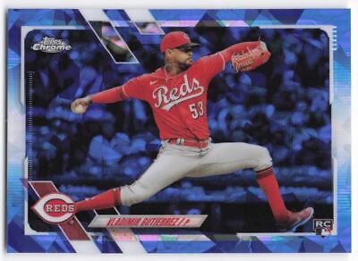 2021 Topps Chrome Update Sapphire Edition Vladimir Gutierrez RC Rookie Card. rookie card picture