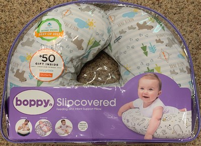 Newborn Baby Nursing Pillow & Positioner Breastfeeding w removable slipcover-NEW