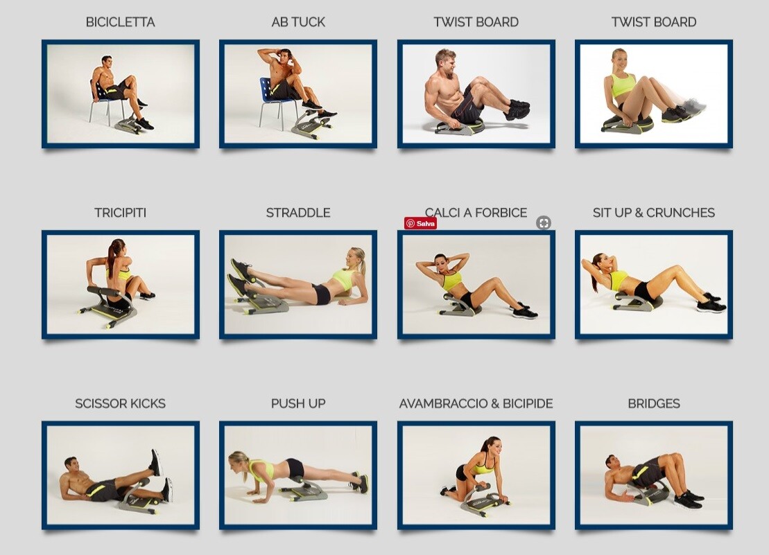 Attrezzo Multifunzione Six Pack Care Allenamento Addominali Fitness Muscoli 1