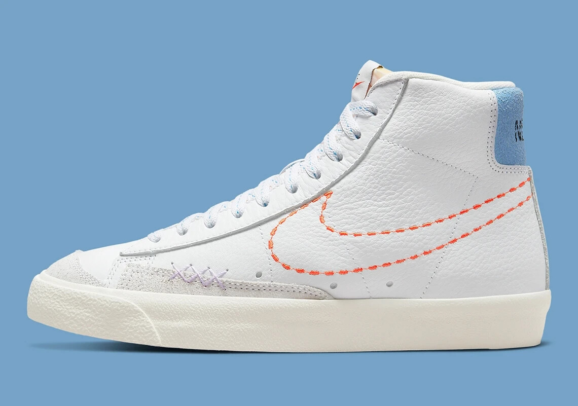 NIKE★BLAZER MID '77 VINTAGE★WHITE/MANTRA ORANGE/SAIL Nike Blazer Mid 77 Vintage White - CZ1055-100 for Sale