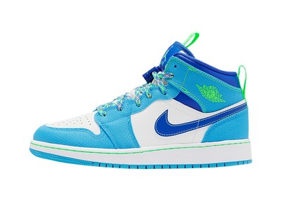 

Big Kids Jordan 1 Mid SE Sprite Blue Dk Powder Blue/Racer Blue (DA8010 400)