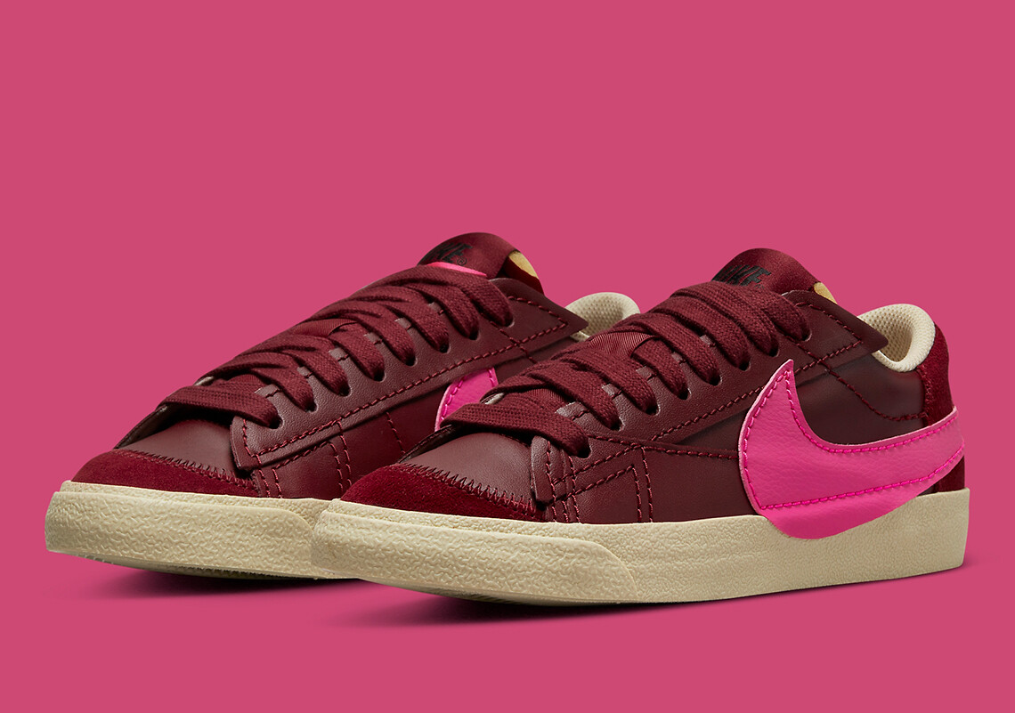 Nike Blazer Low 77 Jumbo Team Red Pink Prime DQ1470-600 размер 12 для женщин = 10,5 для мужчин