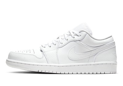 

Мужские Jordan 1 Low Triple White White/White-White (553558 130, Белый, Air Jordan 1